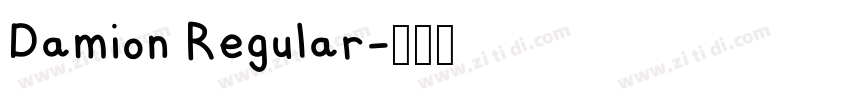 Damion Regular字体转换